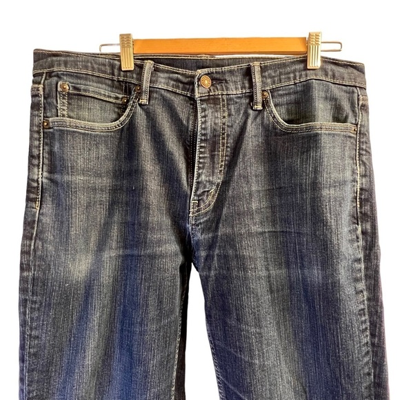 Levi's Strauss 511 Men's Jeans 36 Blue Dark Wash Slim Fit - Picture 2 of 14